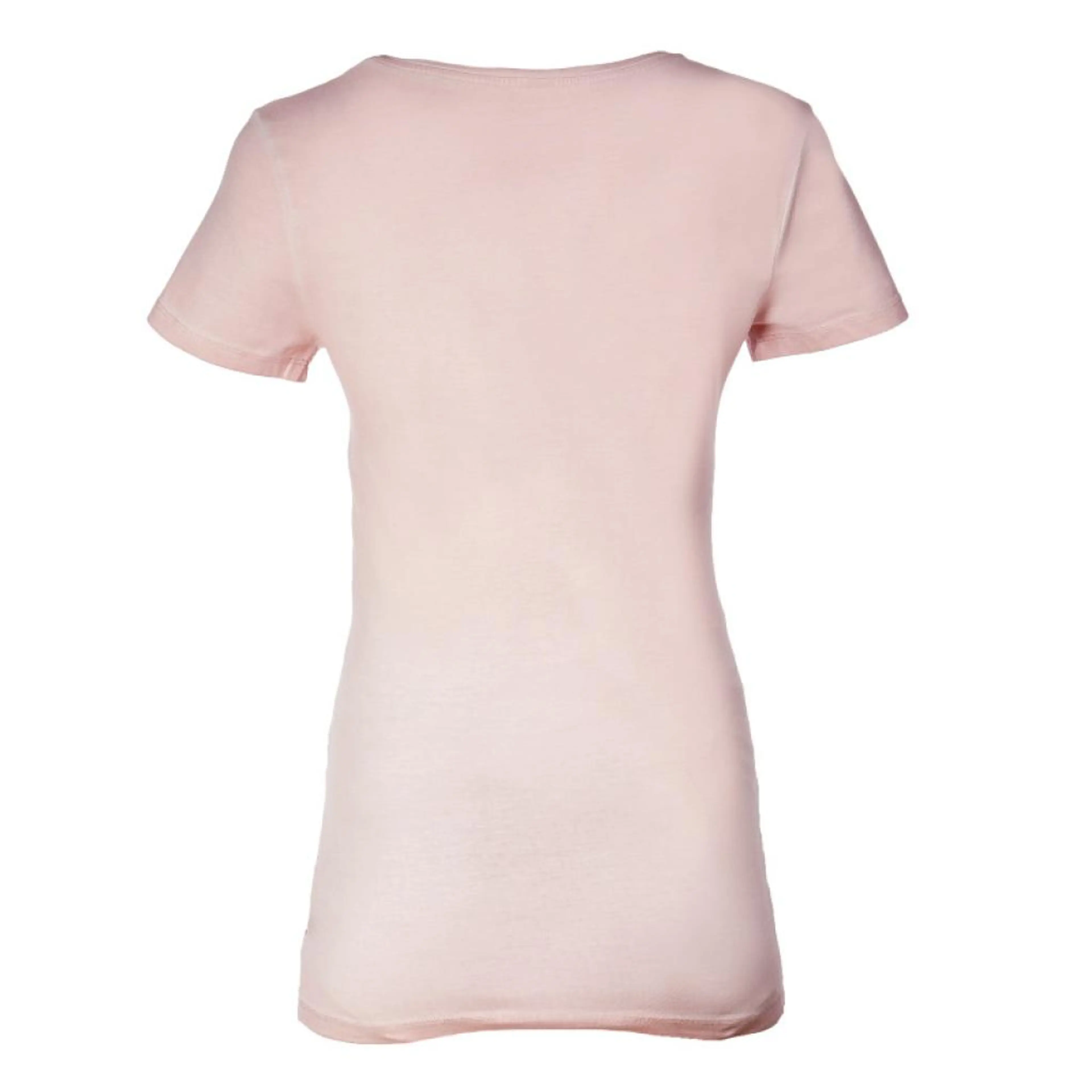 Блуза с къс ръкав за бременни в бледо розово със щампа S