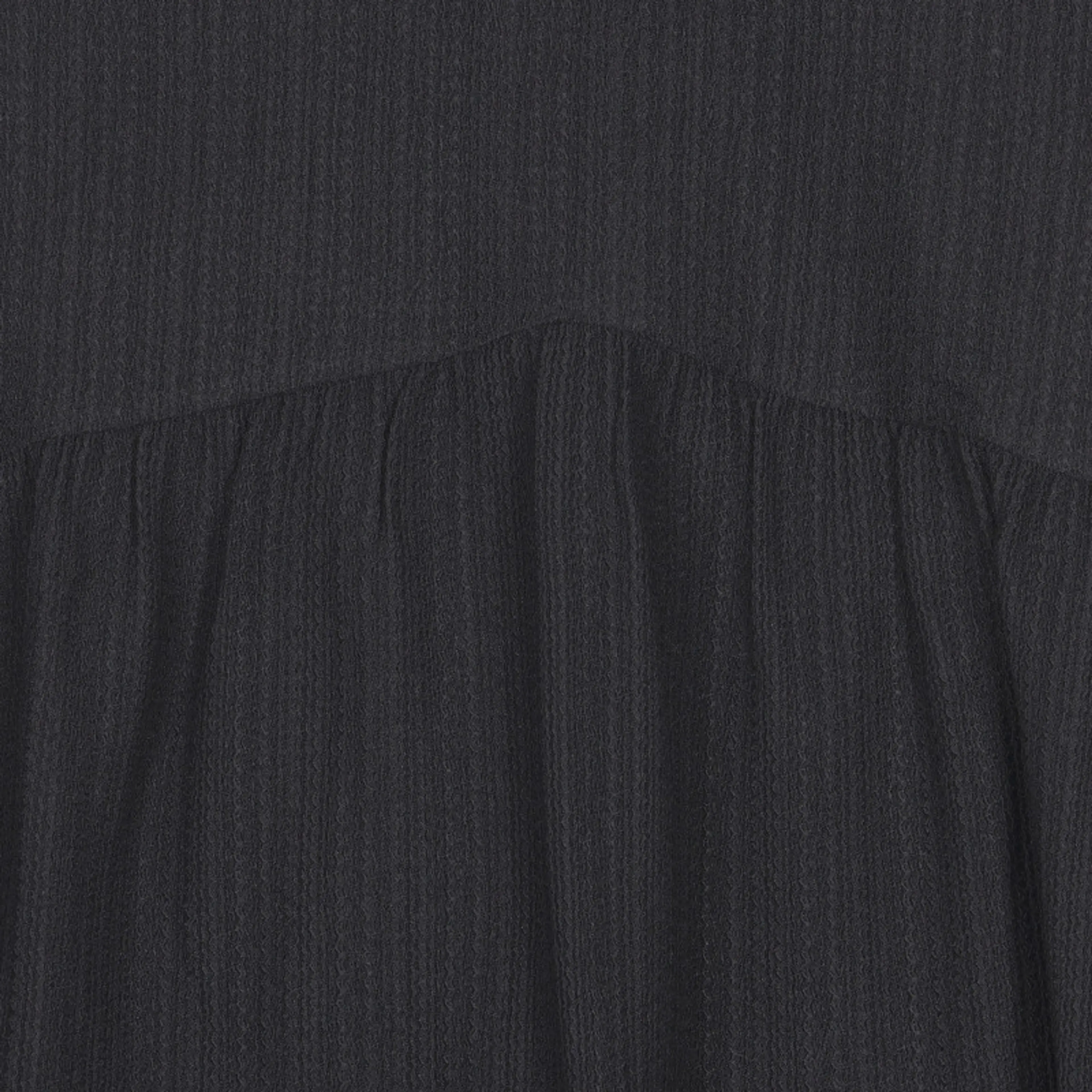  Разкроена блуза с дълъг ръкав за бременни, черна